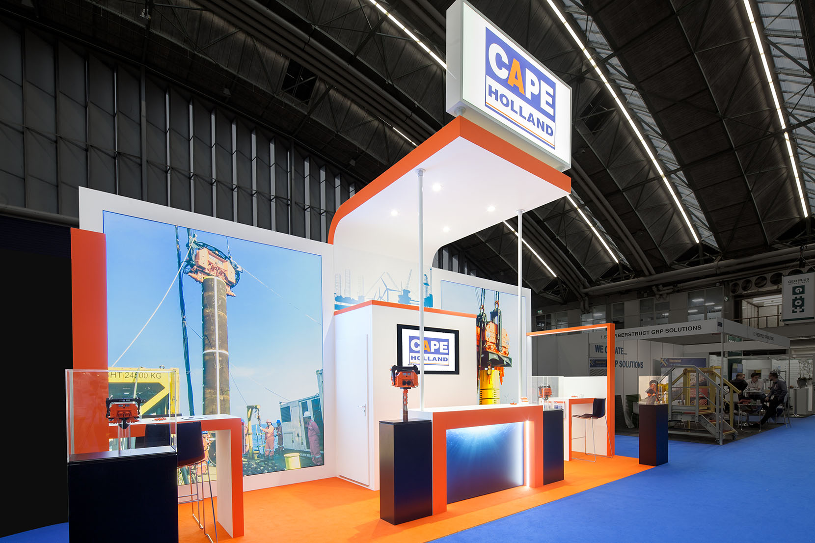 Innovatieve beursstand gerealiseerd door Heko Projecten – expert in standbouw voor internationale beurzen.